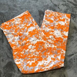 Orange & Gray Digital Camo Drawstring Pants